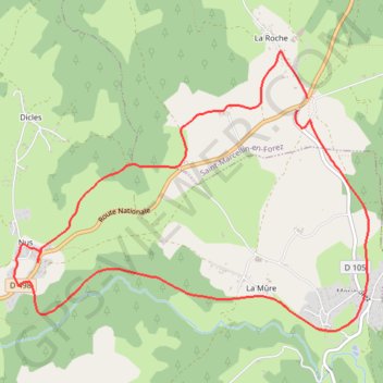 Randonnée du 05/02/2023 à 13:34 GPS track, route, trail
