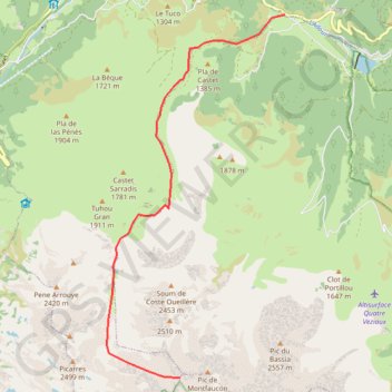 Pic de Maufaucon GPS track, route, trail