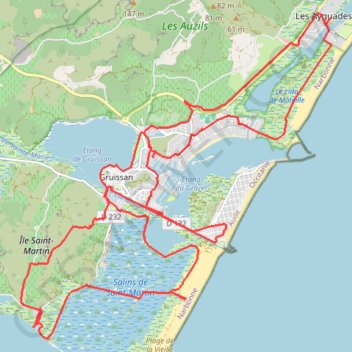Ile Saint Martin - Gruissan GPS track, route, trail
