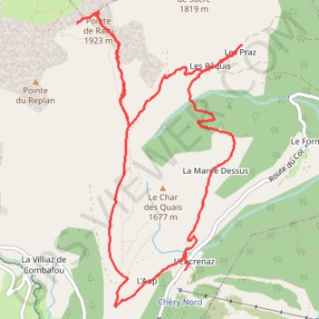 Tour du Char des Quais GPS track, route, trail