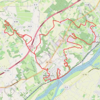 Sortie Mauves du 28/03/2021 GPS track, route, trail