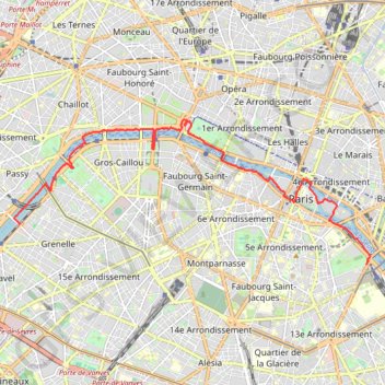 Paris Nocturne GPS track, route, trail