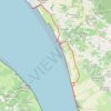 Vitrezay Mortagne sur Gironde GPS track, route, trail