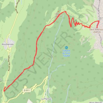 Dent d'Arclusaz GPS track, route, trail