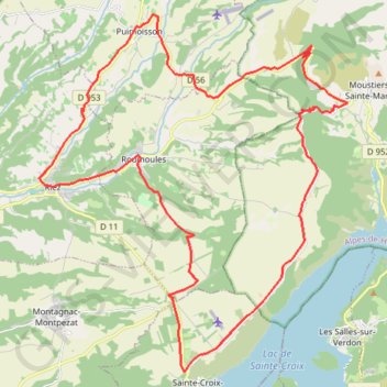 La romaine - Alpes de Haute-Provence GPS track, route, trail