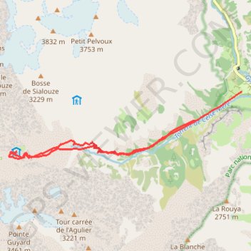 Refuge du Sélé GPS track, route, trail