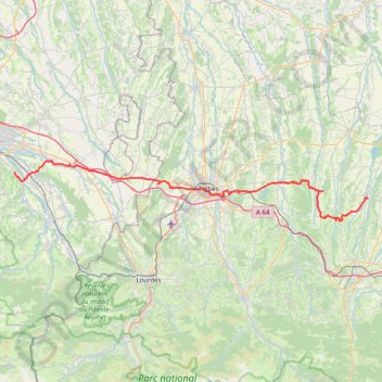 Narcastet - Galan GPS track, route, trail