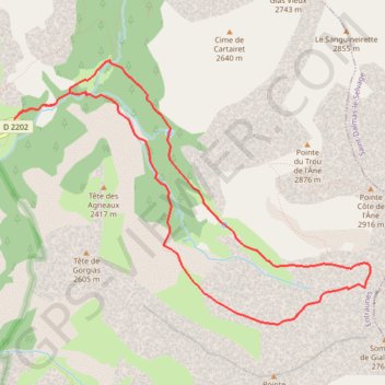 Tour de la Roche Trouée GPS track, route, trail