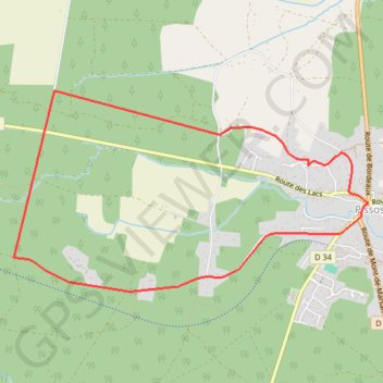 Pissos - Pignada - Landes de Gascogne GPS track, route, trail