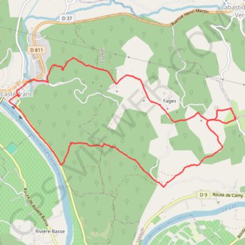 Castelfranc GPS track, route, trail
