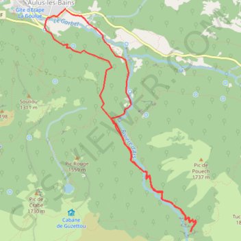 La cascade d Ars GPS track, route, trail