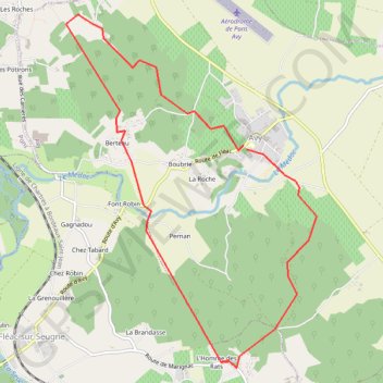 Jonzac-Rando GPS track, route, trail