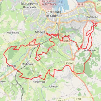 Relais des 4 Châteaux - Tourlaville GPS track, route, trail