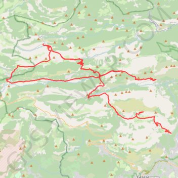 Itinéraire de gourdon 06 à Gréolières GPS track, route, trail