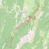 Vercors Quatre Montagnes-cabane de Carrette les Allières GPS track, route, trail