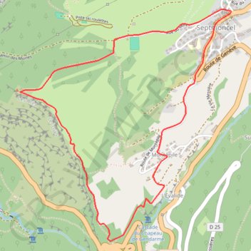 Sentier des Grès - Septmoncel GPS track, route, trail