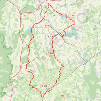 Tour des 4 lacs - Langres GPS track, route, trail