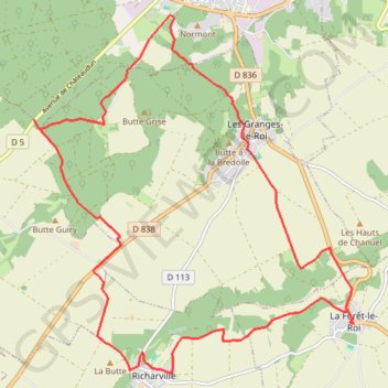 La Forêt le Roi GPS track, route, trail