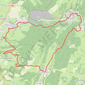 Balade des crètes Saint Amour GPS track, route, trail