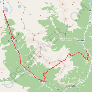 Via-Alpina R90-R91 - Prato-Sornico - Fontana - Robiei GPS track, route, trail