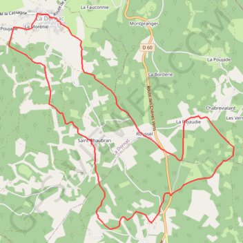 La Dornac Pechgouyrand GPS track, route, trail