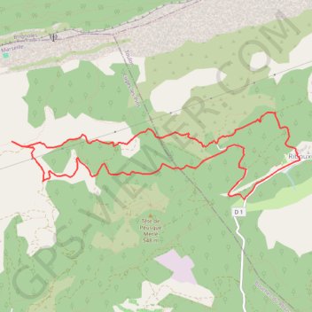 Riboux - Four à cade - Jas de Frédéric - Jas de Sylvain GPS track, route, trail