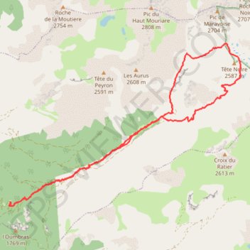 Bel Pinet-Lac Néal-Vallon de Pansier-Bel Pinet GPS track, route, trail