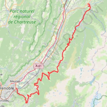 Balcons de Belledonne GPS track, route, trail