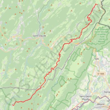 La Grenotte Giron GPS track, route, trail