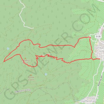 Château du Bernstein GPS track, route, trail