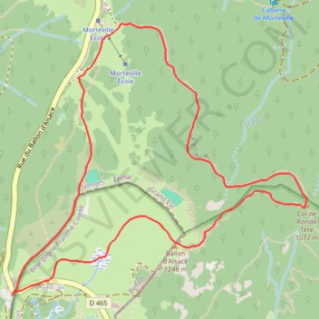 Le tour du ballon d'Alsace GPS track, route, trail
