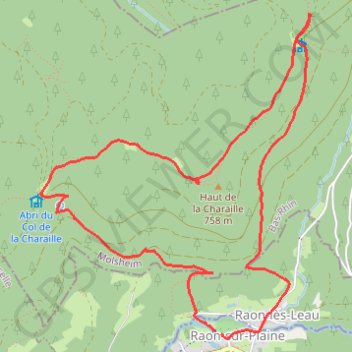 Raon sur Plaine GPS track, route, trail