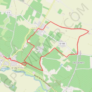 Le circuit des Moulins - Thouarcé GPS track, route, trail