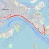 Venise, Italie : un parcours de course à pied GPS track, route, trail