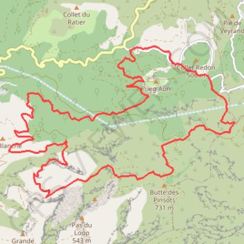 Vallon de l'Amandier - Allauch GPS track, route, trail