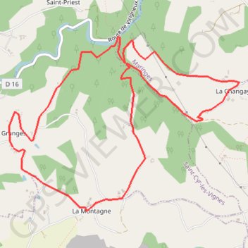 La Changahière GPS track, route, trail
