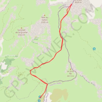 Pic Mas de la Grave GPS track, route, trail