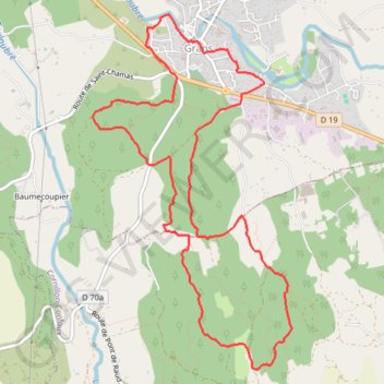 Autour de Grans GPS track, route, trail