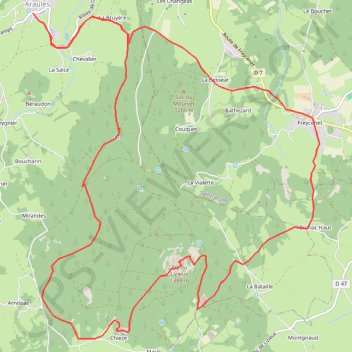 Araules Le Mont Lizieux GPS track, route, trail