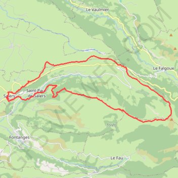 Pastourelle GPS track, route, trail