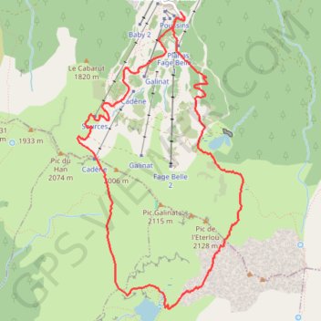 Col et étang d'Appy par les Monts d'Olmes GPS track, route, trail