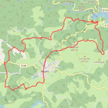 Anglès GPS track, route, trail