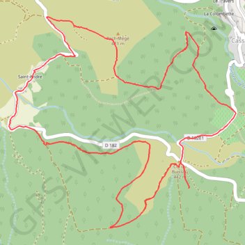 Saint André commune de Cassagnoles GPS track, route, trail