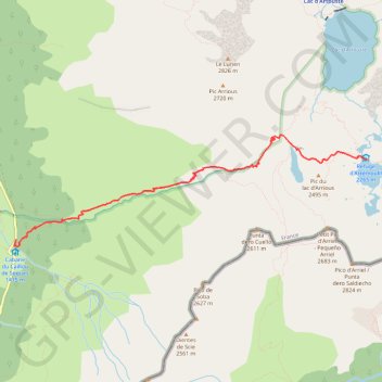 Lacs d'Arrémoulit GPS track, route, trail