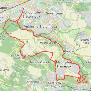 Bois Aigremont - Gif GPS track, route, trail