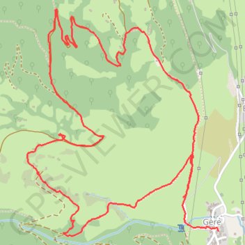 Gère Bélestin GPS track, route, trail