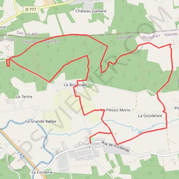Circuit du Dolmen - Cournon GPS track, route, trail