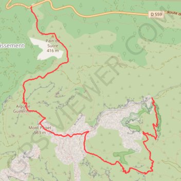 La traversée du Mont Puget, le Vallon des Rampes - Les Calanques GPS track, route, trail