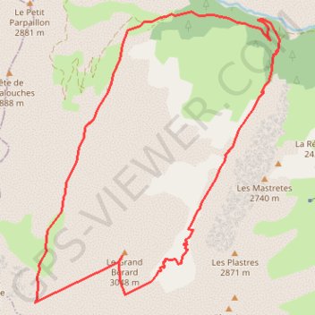 Grand Berard par Pas de Reverdillon GPS track, route, trail