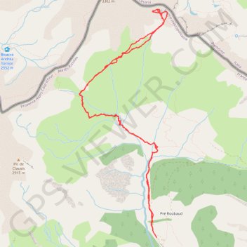 03-AOU-12 18:09:05 GPS track, route, trail